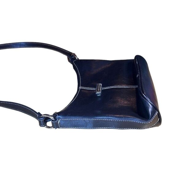 Rosetti Black Faux Leather Shoulder Bag Purse w/ Built-in Wallet Compartment - Picture 5 of 12